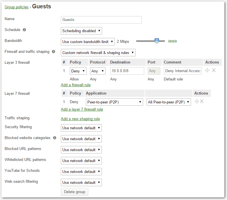 group policies time based