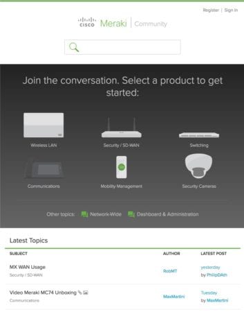 cisco meraki product