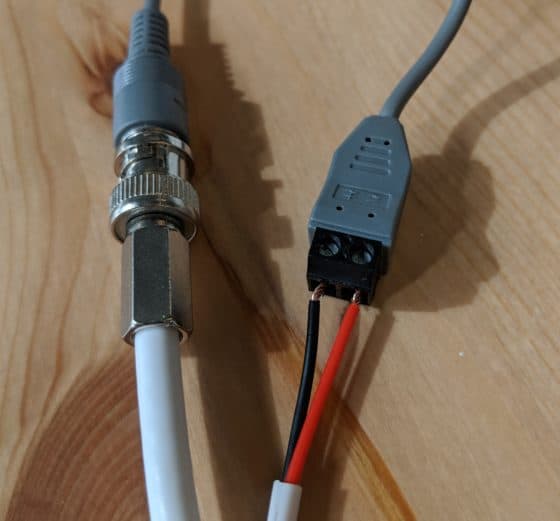 Analog camera Cabling