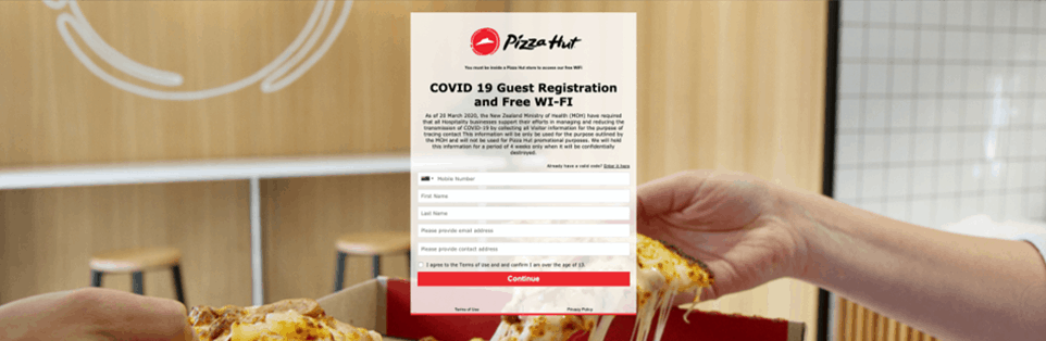 Pizza Hut Covid Registration